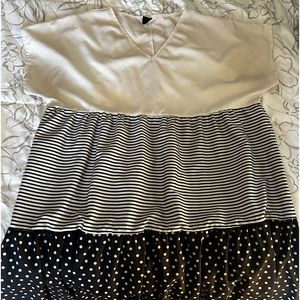 Emery Rose by SHEIN multi patterned dress.